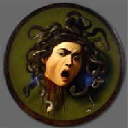Caravaggio, "Scudo con testa di Medusa" (1598)